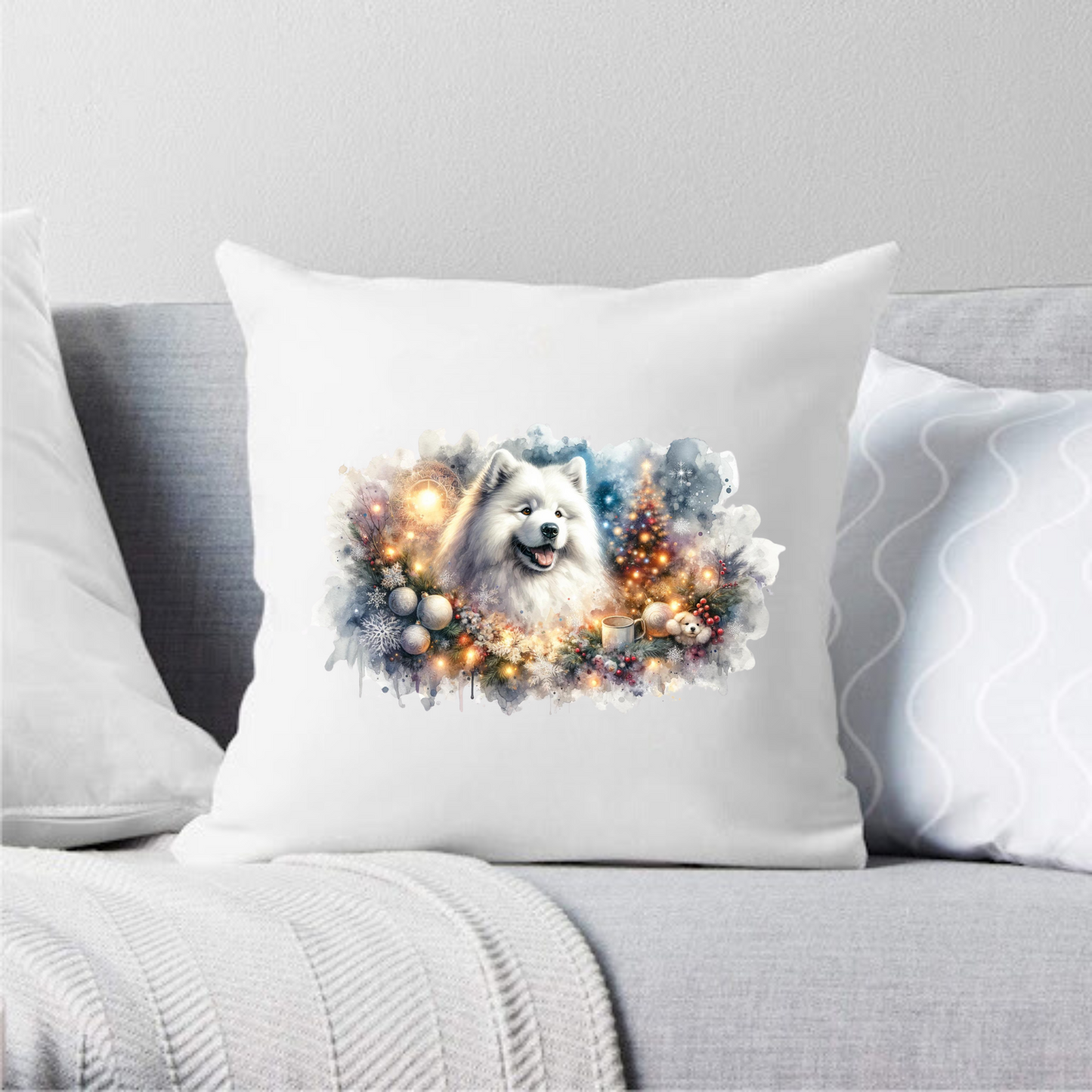 Vankúš - Vianočný Samojed 3