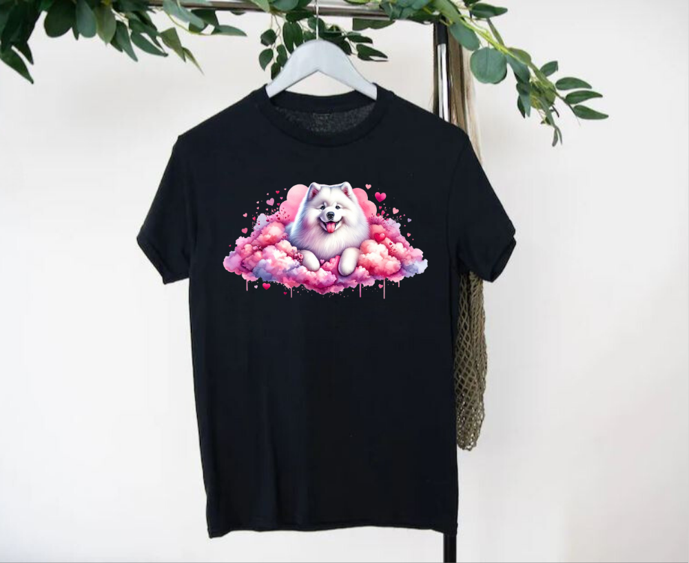 Tričko Unisex - Samojed na oblakoch 1