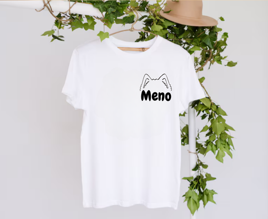 Tričko Unisex - Samojed uško s menom